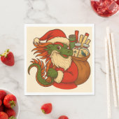 Serviette En Papier Santa Mahj! Holiday Napkins (En situation)