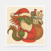 Serviette En Papier Santa Mahj! Holiday Napkins (Devant)