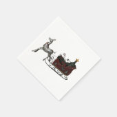 Serviette En Papier Santas Sleigh (Coin)