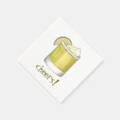 Serviette En Papier Santé! Célébration Margarita Cocktail Party Boisso (Coin)