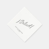 Serviette En Papier ¡Santé ! Cocktail minimal pour toutes les occasion (Coin)