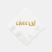 Serviette En Papier Santé! Cocktail serviettes - Or (Coin)