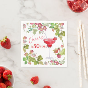 Serviette En Papier Santé pour les 50 Ans d'anniversaire de Milestone