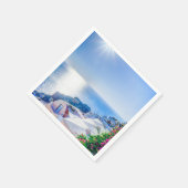 Serviette En Papier Santorin Grèce (Coin)