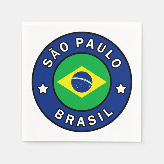 Serviette En Papier São Paulo Brasil (Devant)