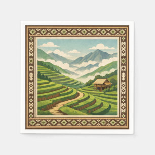 Serviette En Papier Sapa, Vietnam, dans un voyage rétro
