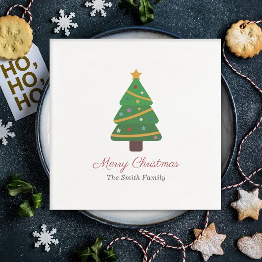 Serviette en papier Sapin de Noël