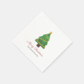 Serviette en papier Sapin de Noël (Coin)