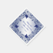 Serviette En Papier Sapphire 45e anniversaire Mariage papier serviette (Coin)