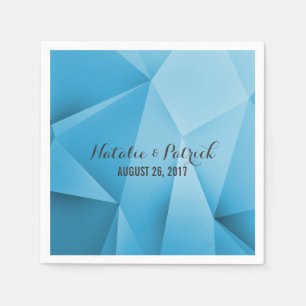 Serviette En Papier Sapphire Bijoux tons Mariage Papier Napkins