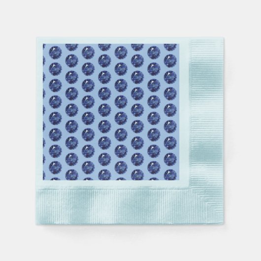 Serviette En Papier Sapphire du 65e anniversaire (Devant)