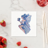 Serviette En Papier Sapphire Fairy (En situation)