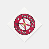 Serviette En Papier Sarasota Floride (Coin)