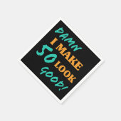 Serviette En Papier Sarcastique 50e anniversaire Attitude (Coin)