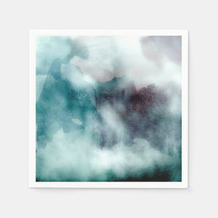 Serviette En Papier Sarcelles d'hiver d'aquarelle - toutes les options