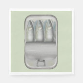 Serviette En Papier Sardines dans une boîte (Devant)
