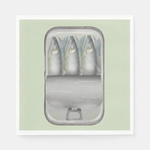Serviette En Papier Sardines dans une boîte