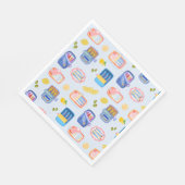 Serviette En Papier Sardines et citrons (Coin)
