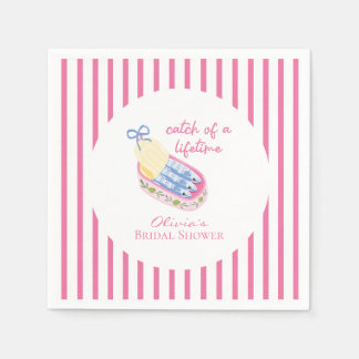 Serviette En Papier Sardines fête de mariage rose prise d'une vie