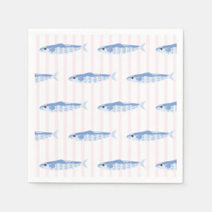 Serviette En Papier Sardines Pleines d'Amour Enterrement de Vie de Jeu