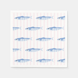 Serviette En Papier Sardines Pleines d'Amour Enterrement de Vie de Jeu
