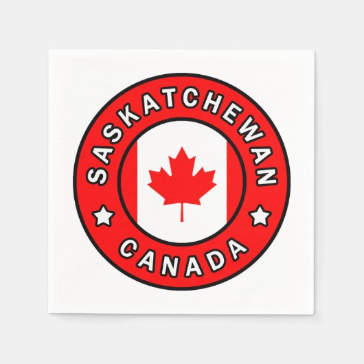 Serviette En Papier Saskatchewan Canada (Devant)