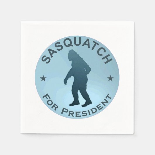 Serviette En Papier Sasquatch, Président (Devant)