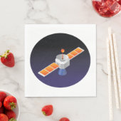 Serviette En Papier Satellite dans l'espace (En situation)