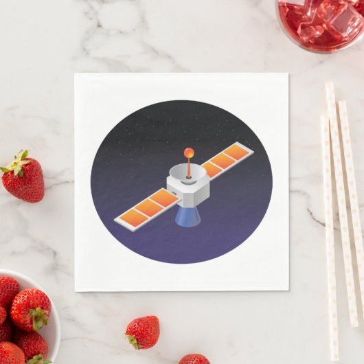Serviette En Papier Satellite dans l'espace (En situation)