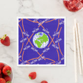 Serviette En Papier Satellites orbitant la Terre (En situation)