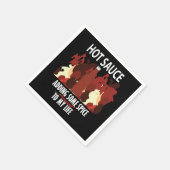 Serviette En Papier Sauce chaude Ketchup Fire Red Chili Pepper Party (Coin)