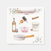 Serviette En Papier Sauce de canneberge ivre | Fête de vacances (Devant)