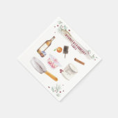 Serviette En Papier Sauce de canneberge ivre | Fête de vacances (Coin)