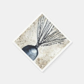 Serviette En Papier Saule dans l'aquarelle du vase (Coin)