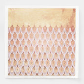 Serviette En Papier Saumon brillant Parties scintillant rose Sirène éc (Devant)