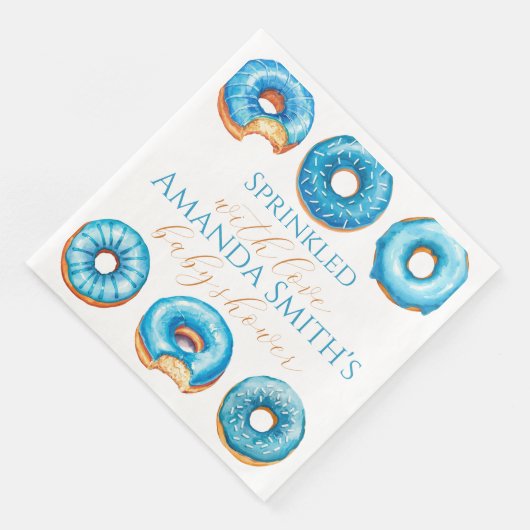 Serviette En Papier Saupoudrées de serviettes de Baby shower d'amour (Coin)