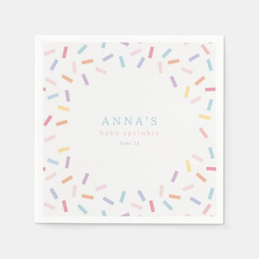 Serviette En Papier Saupoudrer Bébé (Devant)