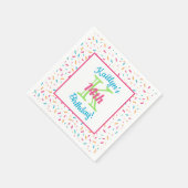 Serviette En Papier Saupoudrer de confettis colorés | Papier (Coin)