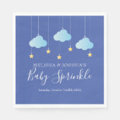 Serviette En Papier Saupoudrer petit étoile bleu Baby Sprinkle (Devant)