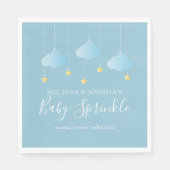 Serviette En Papier Saupoudrer petit étoile bleu Baby Sprinkle (Devant)