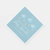 Serviette En Papier Saupoudrer petit étoile bleu Baby Sprinkle (Coin)