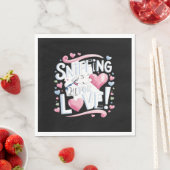 Serviette En Papier Saupoudrer pour l'amour ! Chien (En situation)