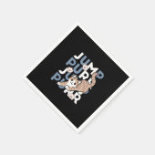 Serviette En Papier Sauter Purr Jump : Conception de chat joueuse avec (Coin)