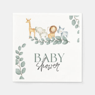 Serviette En Papier sauvage un 1er anniversaire, jeune sauvage trois 2