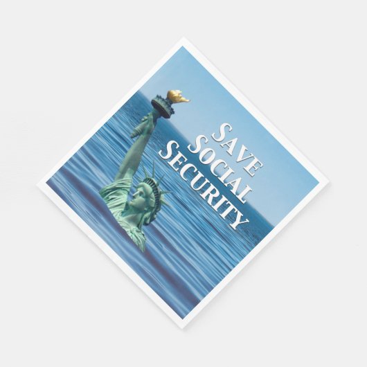 Serviette En Papier Sauver la sécurité sociale (Coin)