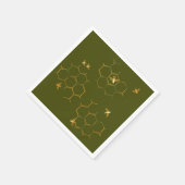 Serviette En Papier Sauvez les abeilles Honeycomb Papier serviettes (Coin)