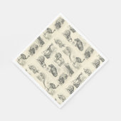 Serviette En Papier Sauvez nos Extraordinaires Beaux Animaux Africains (Coin)