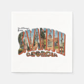Serviette En Papier Savannah GA (Devant)
