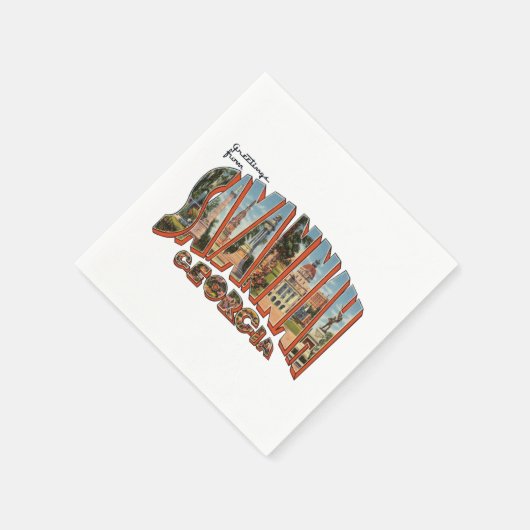 Serviette En Papier Savannah GA (Coin)
