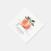 Serviette En Papier SAVANNAH Little Peach Baby shower (Coin)